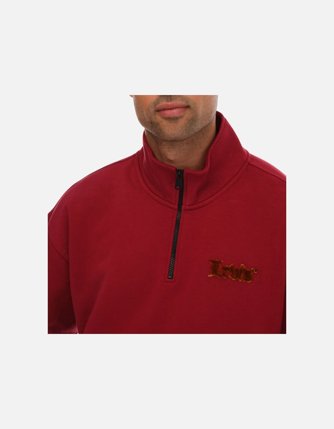 Mens Relaxed 1/4 Zip Pouch Jacket