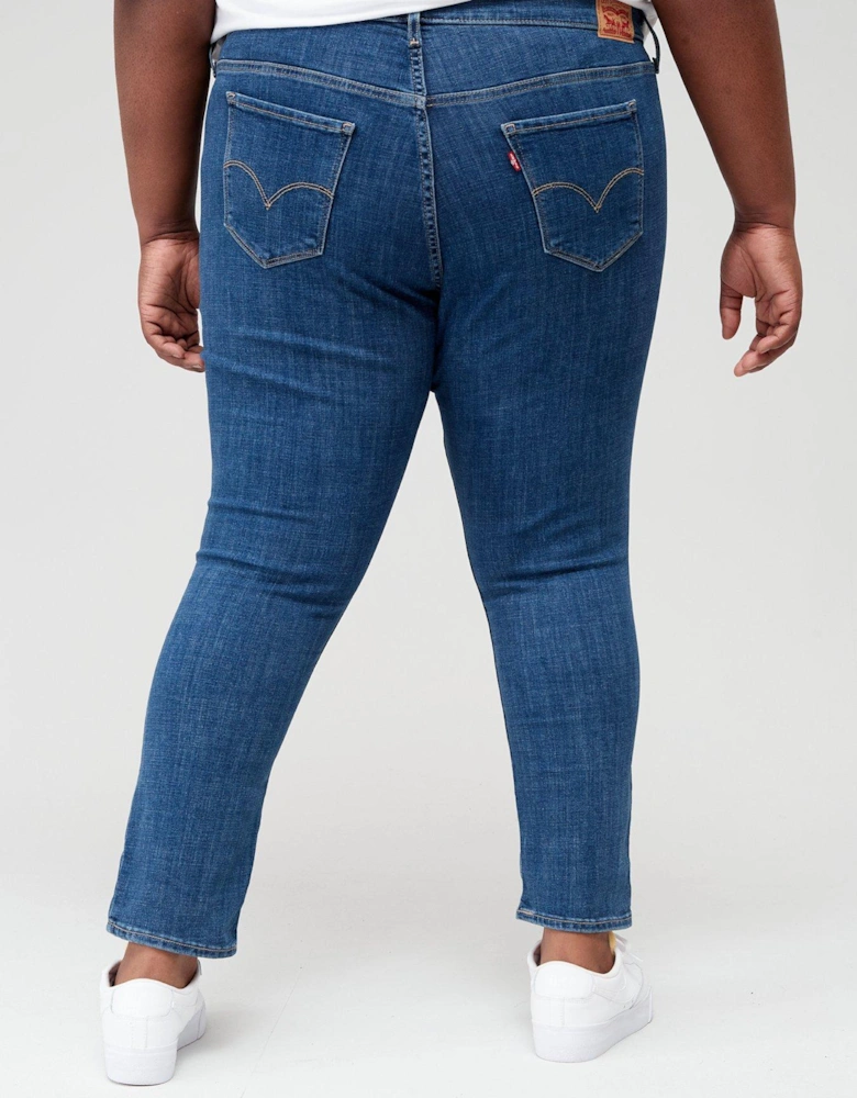 311T Shaping Skinny Jeans (plus Size) - Lapis Gallop Plus