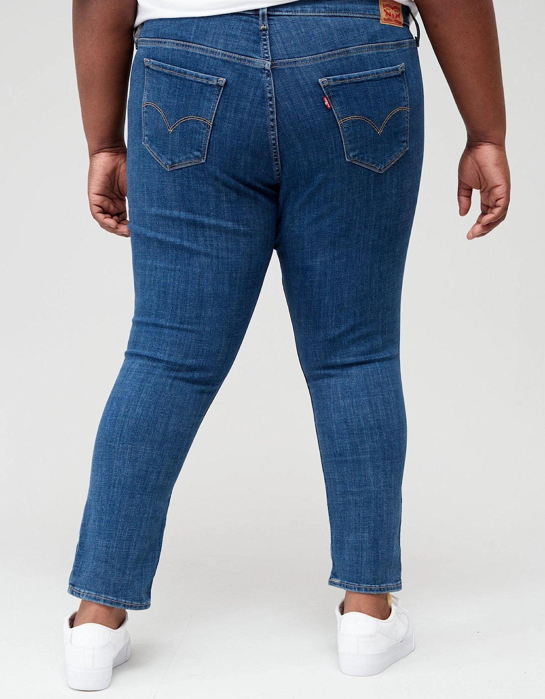 311T Shaping Skinny Jeans (plus Size) - Lapis Gallop Plus