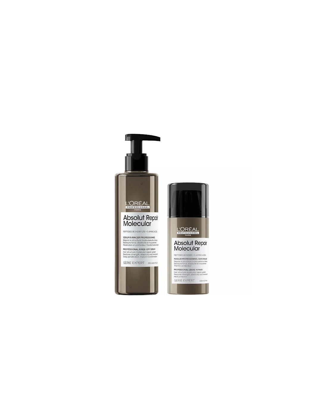 Professionnel Serie Expert Absolut Repair Molecular Rinse-off Serum and Mask Duo for Damaged Hair, 2 of 1