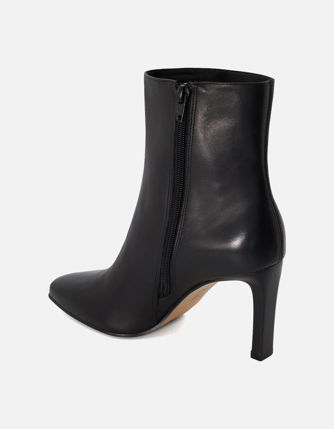 Ladies Oxygen - Leather Angular-Heeled Ankle Boots