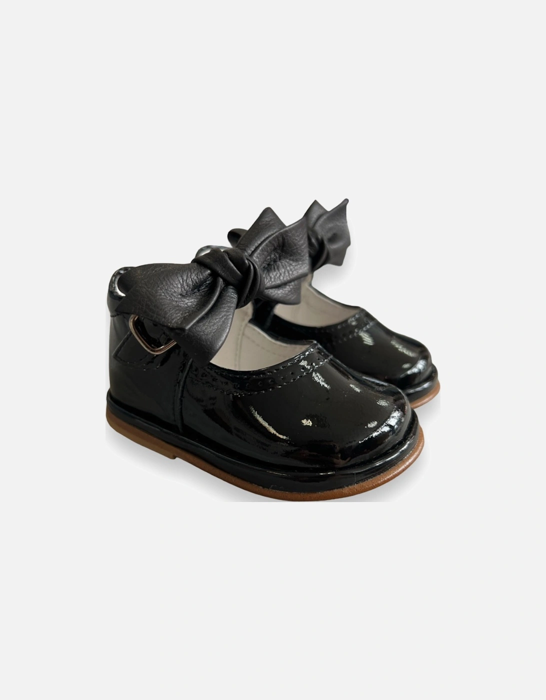 Black Patent Leather Vitoria Shoe, 4 of 3