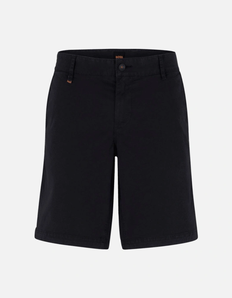 Schino Slim Cotton Black Chino Shorts