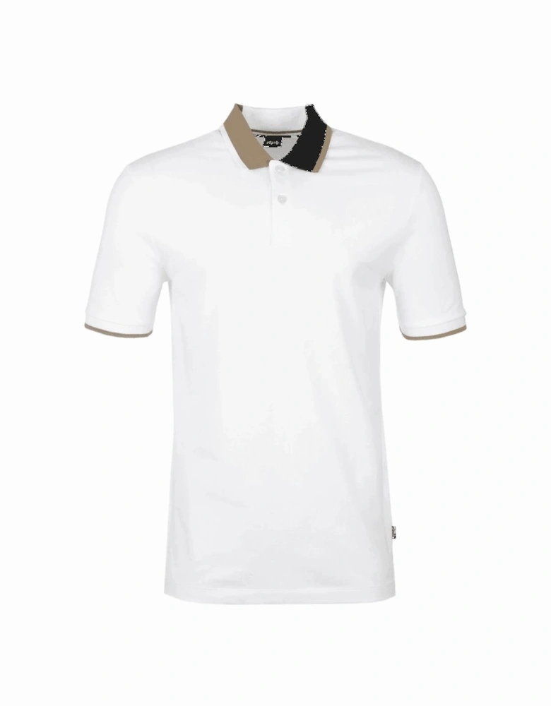 Parlay 177 Colour Block White Polo Shirt