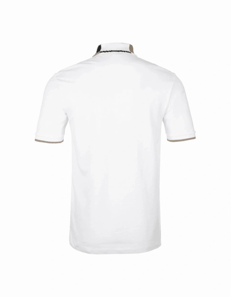 Parlay 177 Colour Block White Polo Shirt