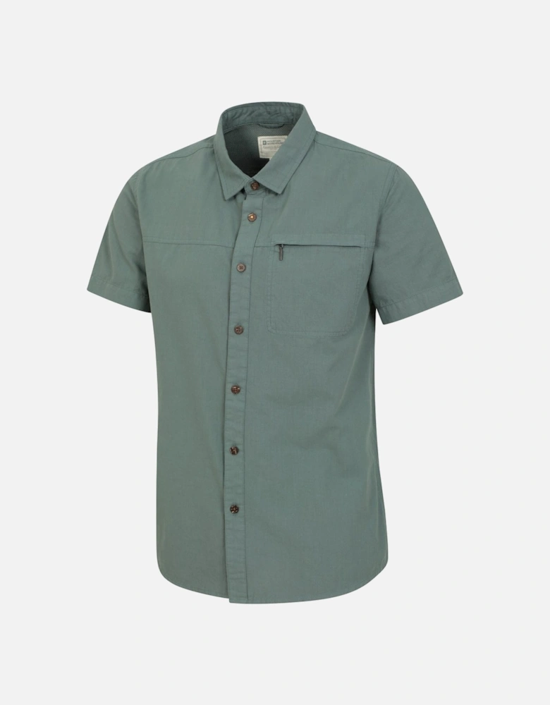 Mens Coconut Slub Short-Sleeved Shirt