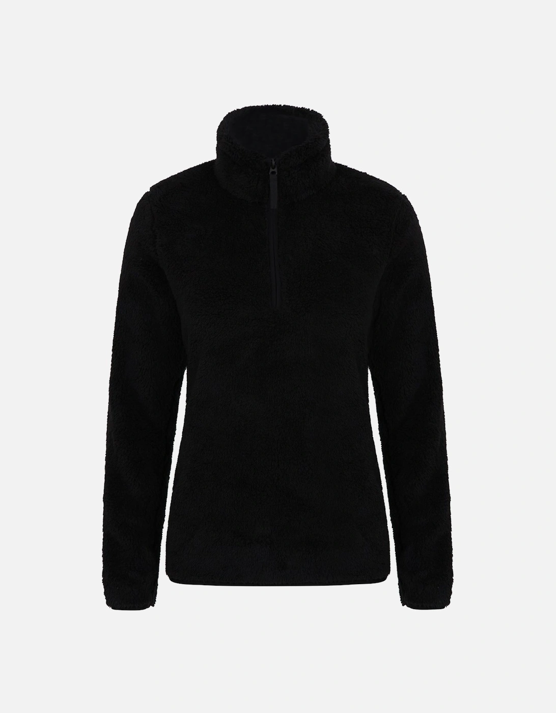 Womens/Ladies Teddy Fleece Quarter Zip Fleece Top, 5 of 4