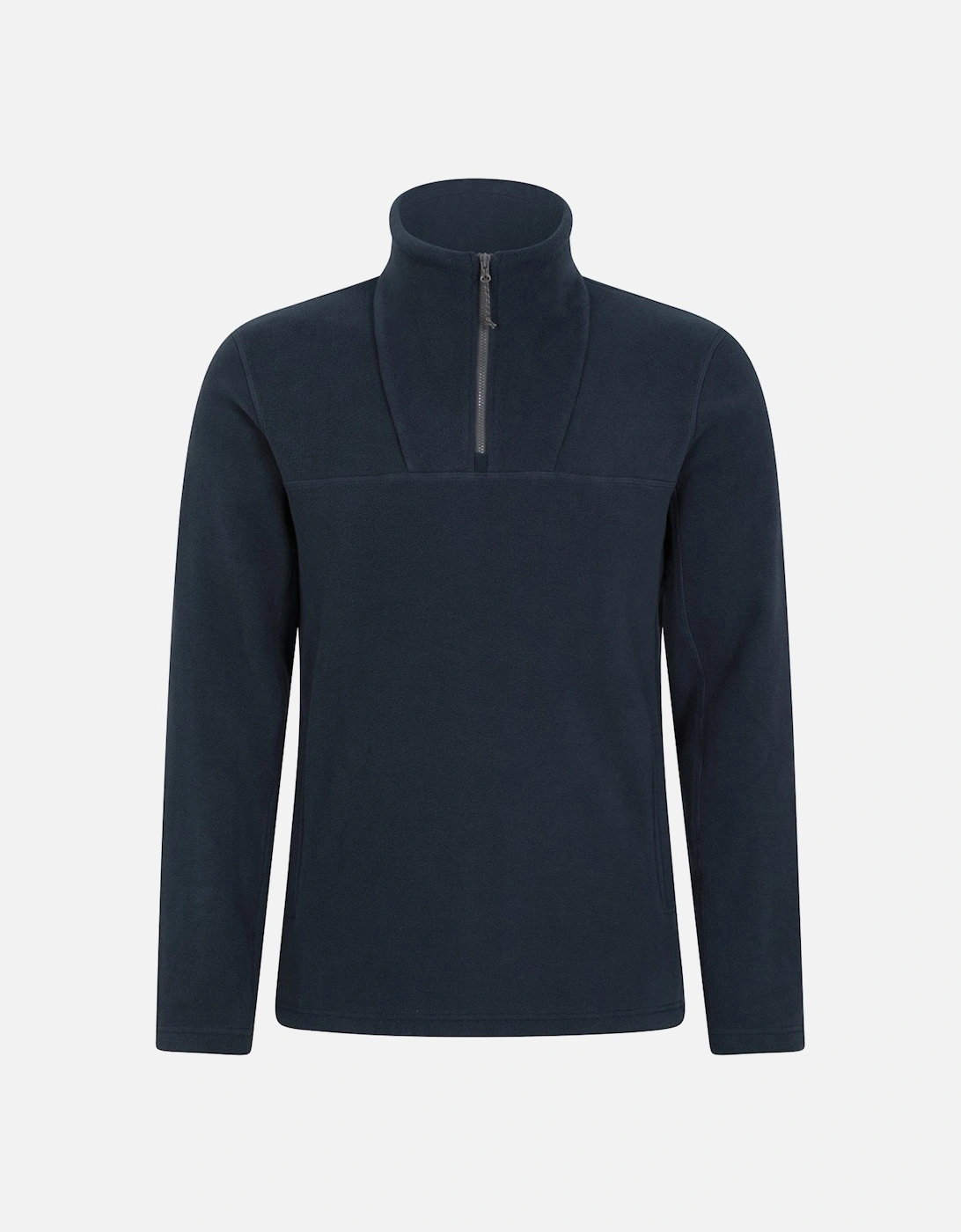 Mens Cedar Half Zip Fleece Top, 5 of 4