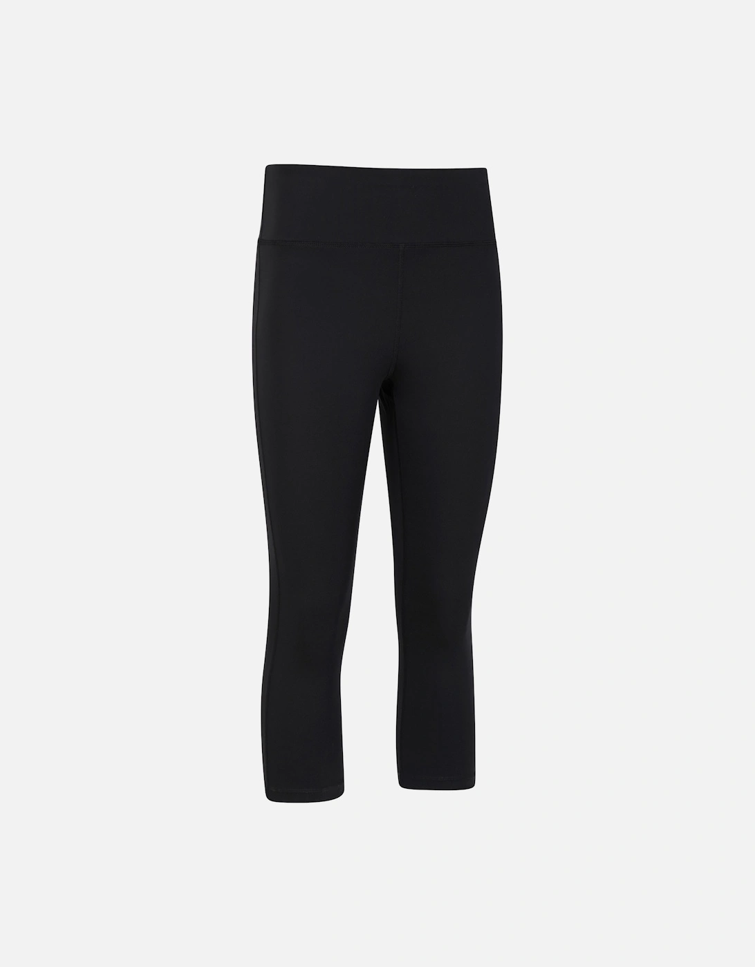 Womens/Ladies Blackout Capri High Waist Leggings