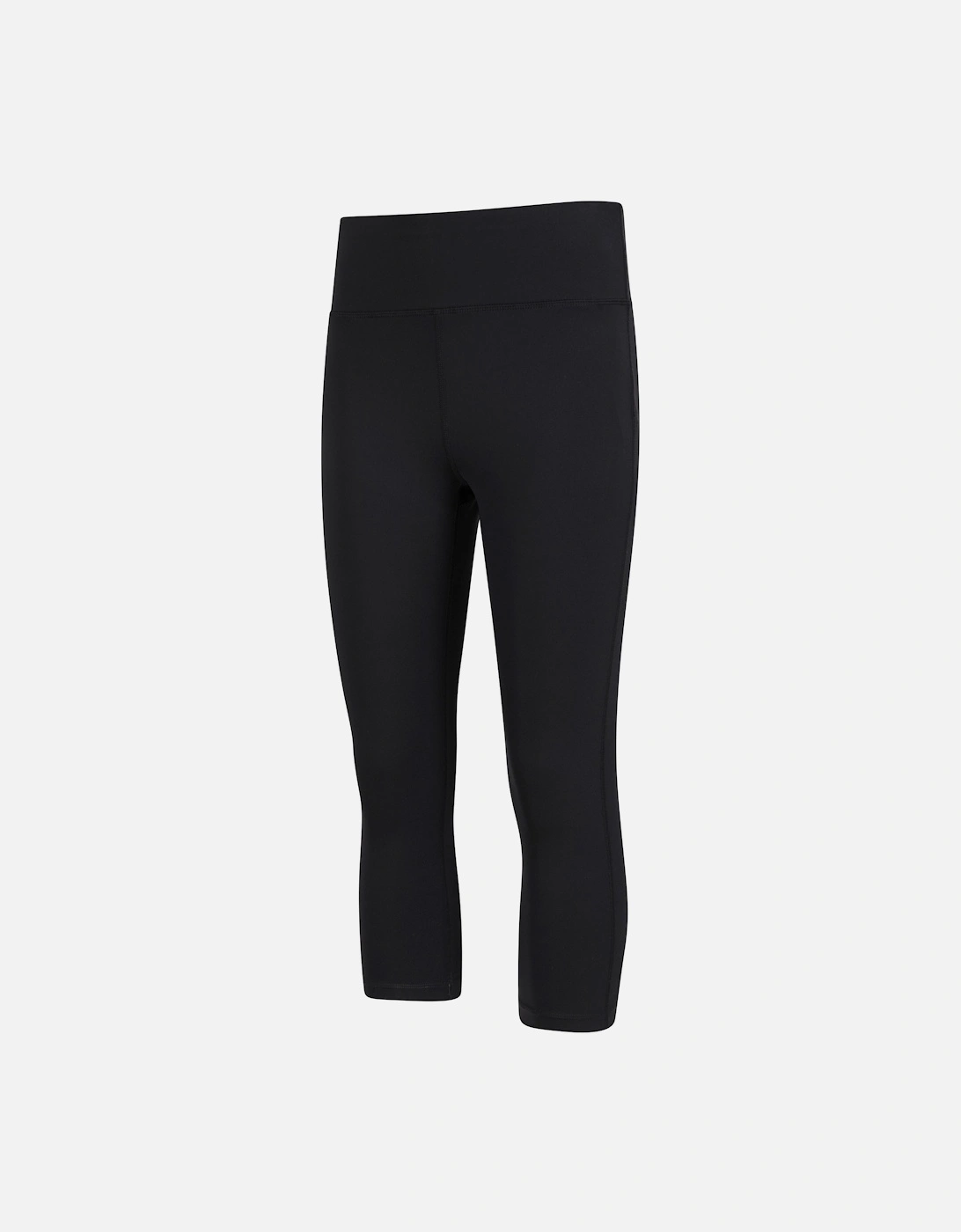 Womens/Ladies Blackout Capri High Waist Leggings