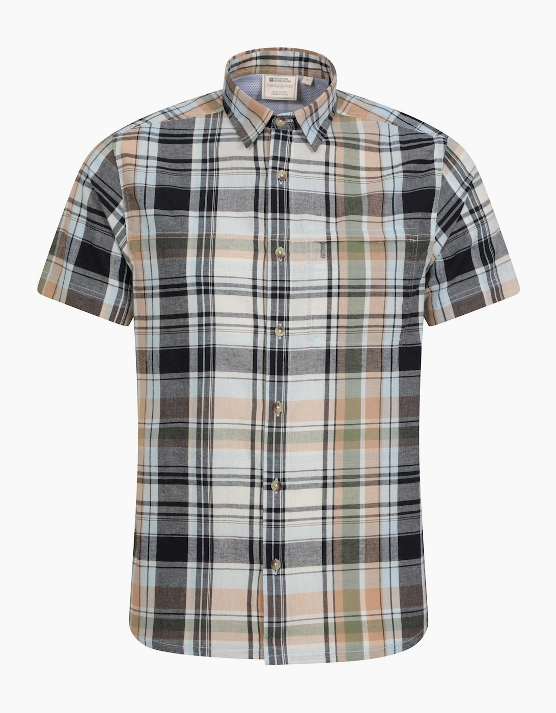 Mountain Warehouse Men's Green Cotton Shirt - Size: 42/Regular