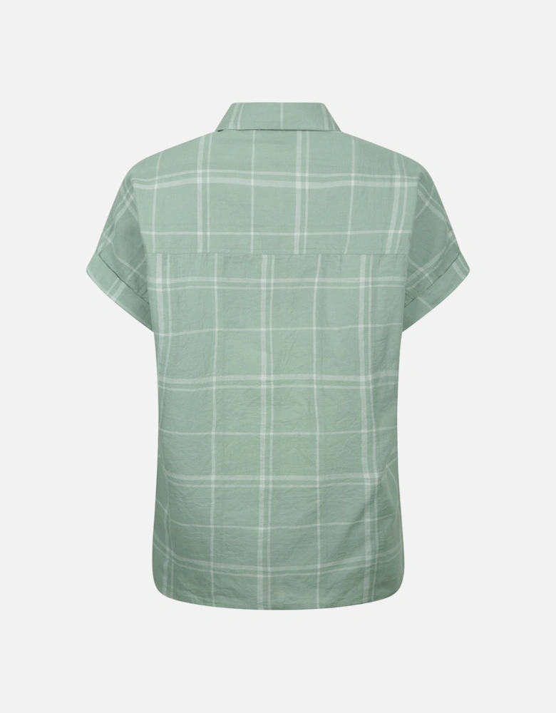 Womens/Ladies Palm Checked Relaxed Fit Shirt