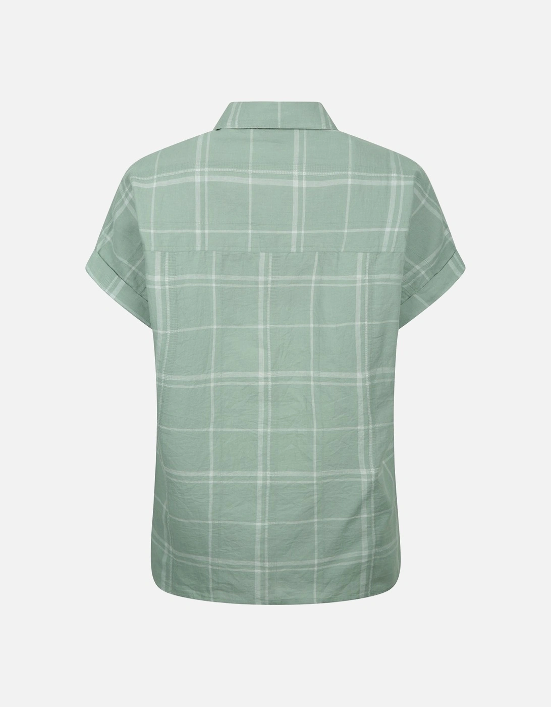 Womens/Ladies Palm Checked Relaxed Fit Shirt