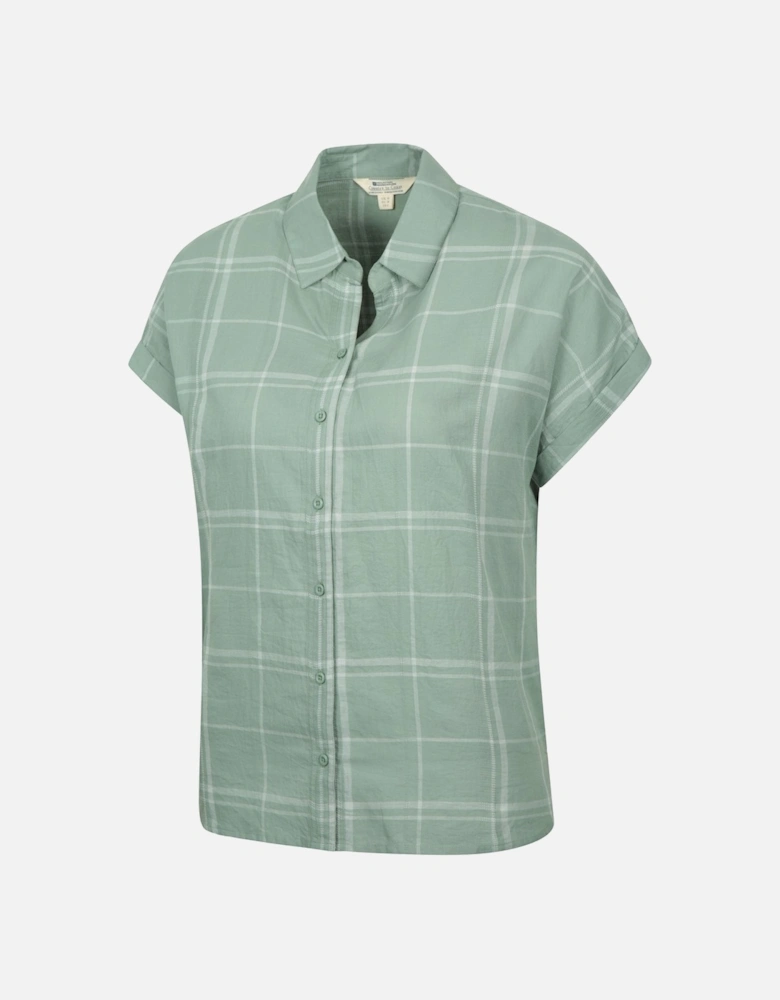 Womens/Ladies Palm Checked Relaxed Fit Shirt