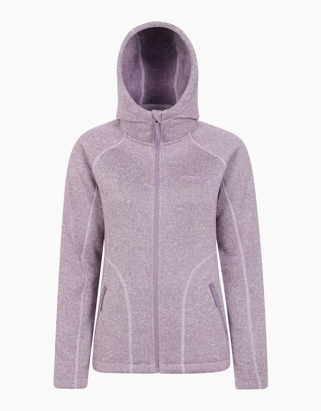 Mountain Warehouse Women's Purple / Nevis Faux Fur Lined Full Zip Hoodie - Size 20