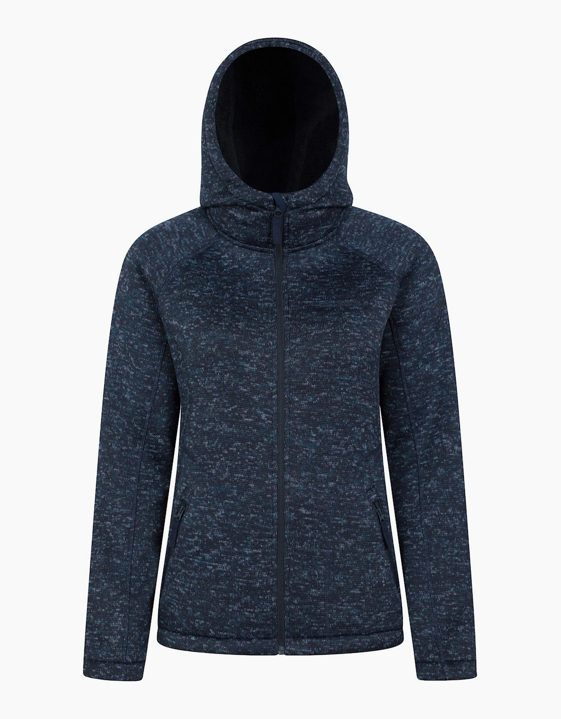 Women's Mountain Warehouse Womens/Ladies Nevis Faux Fur Lined Full Zip Hoodie - Navy - Size: 22