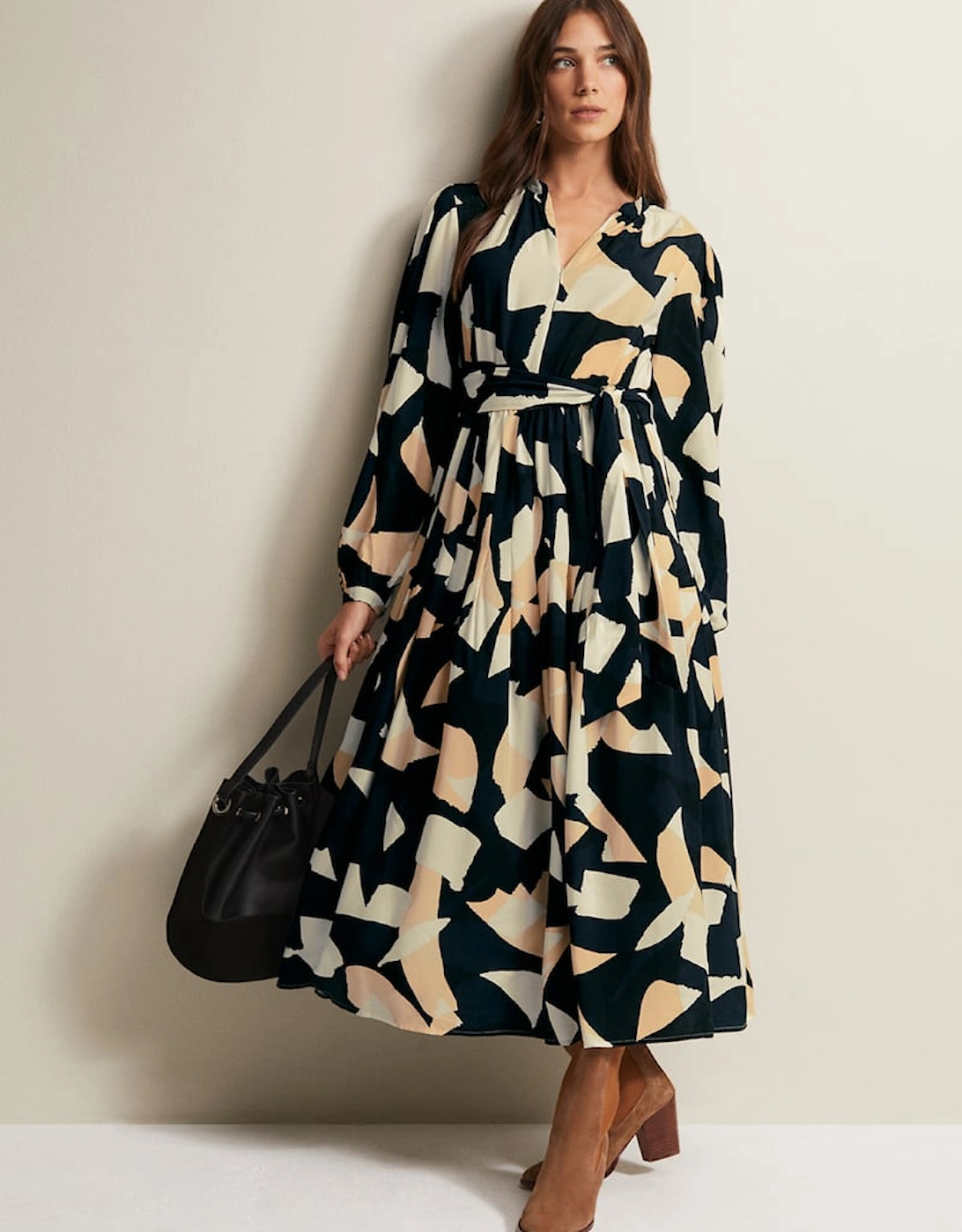 Callie Abstract Midi Dress, 9 of 8