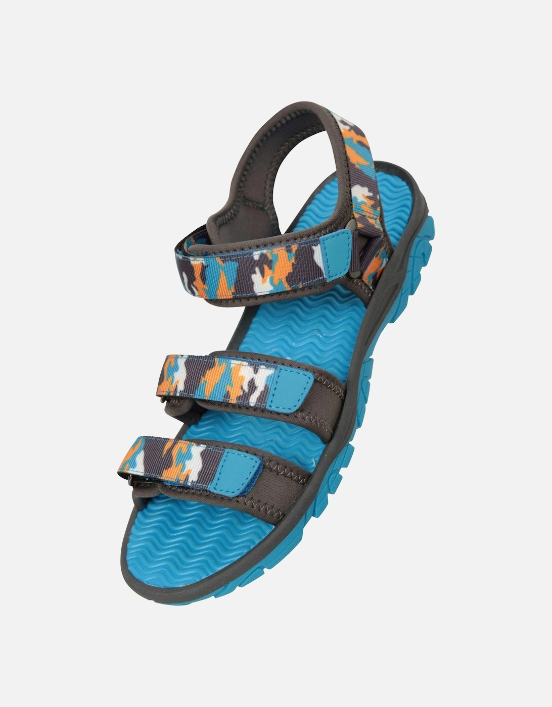 Childrens/Kids Camouflage 3 Touch Fastening Strap Sandals, 6 of 5