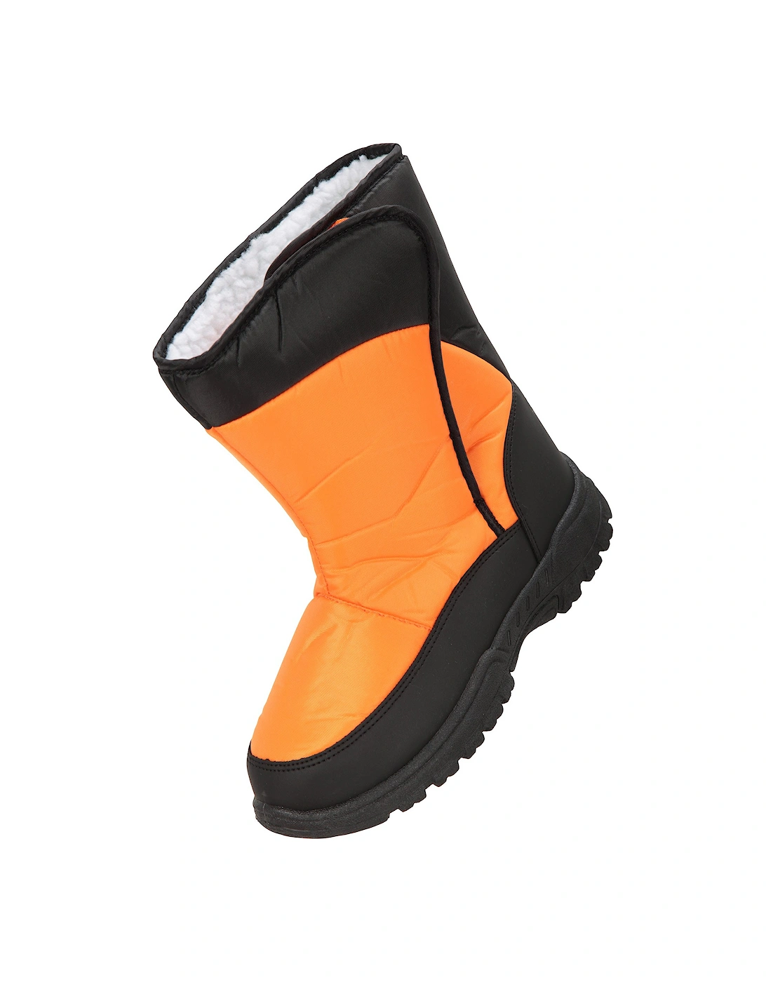 Mountain Warehouse Unisex Orange Childrens/ Caribou Adaptive Striped Snow Boots - Size 2 UK Kids