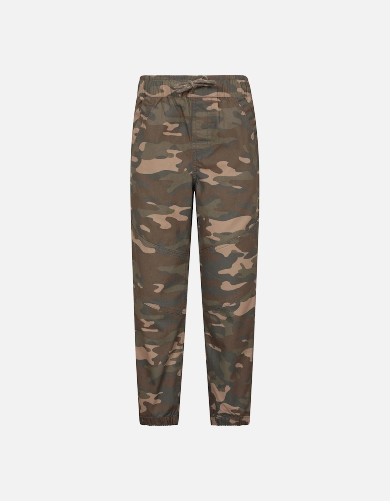 Childrens/Kids Camo Reinforced Knee Trousers