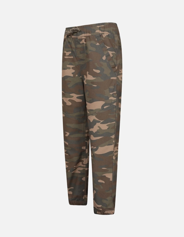 Childrens/Kids Camo Reinforced Knee Trousers