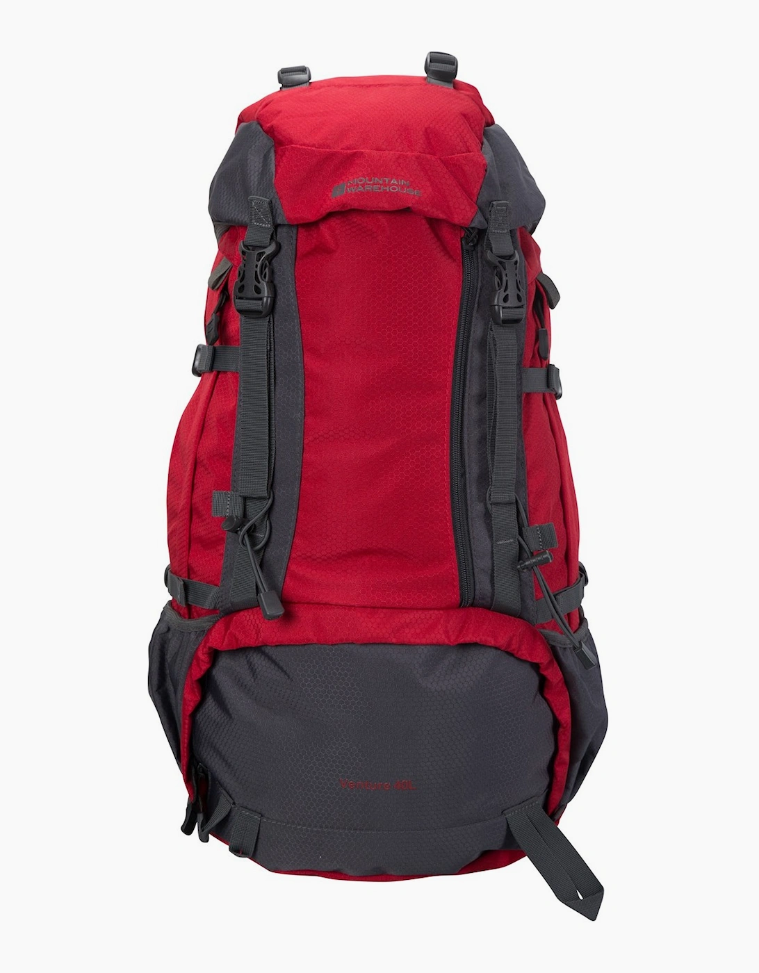 Mountain Warehouse Venture Backpack - Red/Grey - Image 3