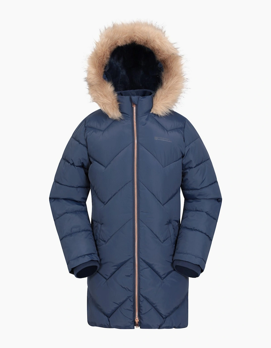 Mountain Warehouse Unisex Navy Childrens/ Galaxy Water Resistant Padded Jacket - Size 7 Years/8 Years Kids