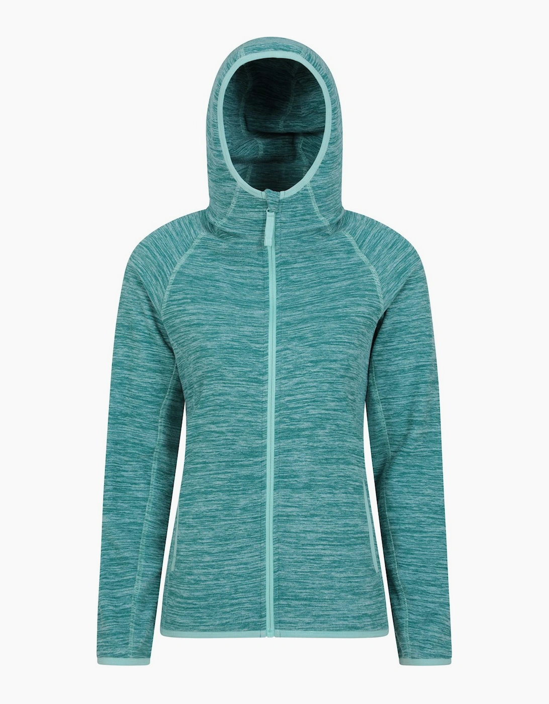 Mountain Warehouse Women's Blue/Green / Lleyn Ii Melange Full Zip Hoodie - Size 20