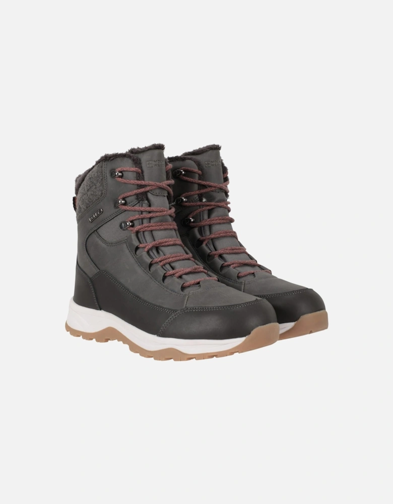 Womens/Ladies Tundra Leather Snow Boots