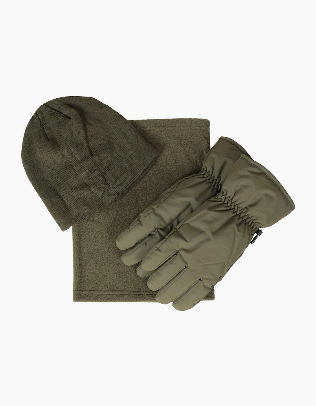 Mountain Warehouse Men's Mountain Warehouse Mens Hat Gloves And Scarf Set - Green