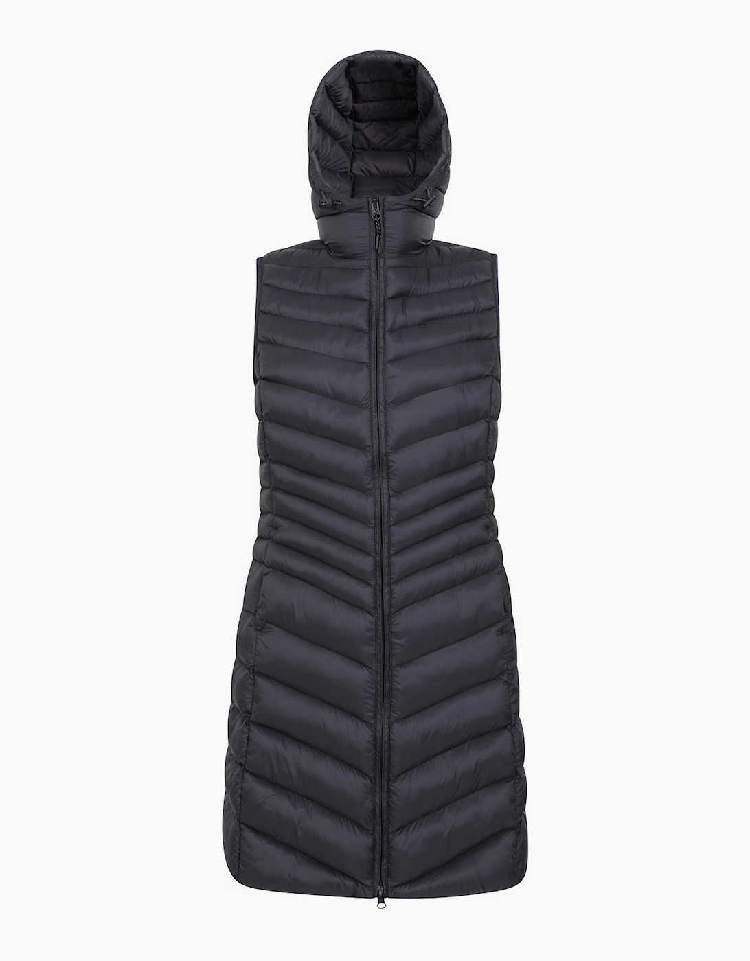 Mountain Warehouse Women's Black / Florence Padded Long Gilet - Size 18
