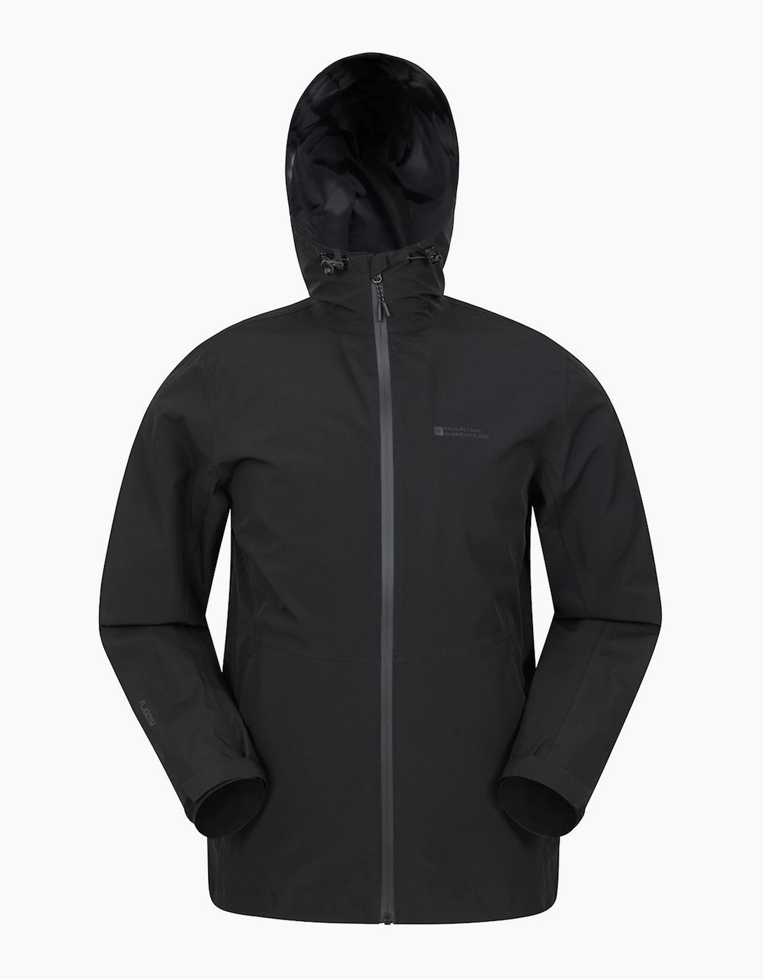 Mountain Warehouse Men's Black Covert Waterproof Jacket - Size: Regular/36