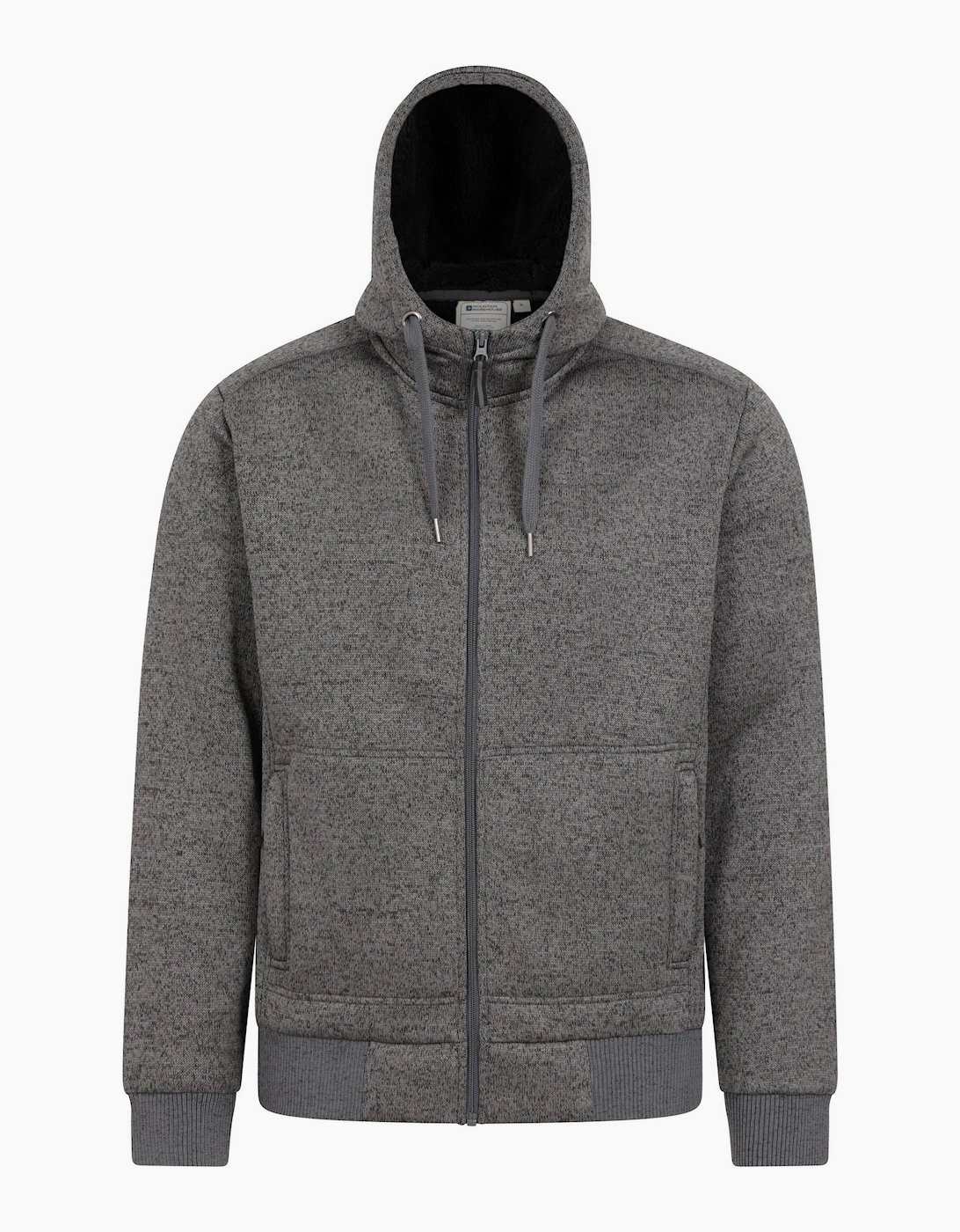 Men's Mountain Warehouse Mens Nevis II Faux Fur Hoodie - Black - Size: 48/Regular