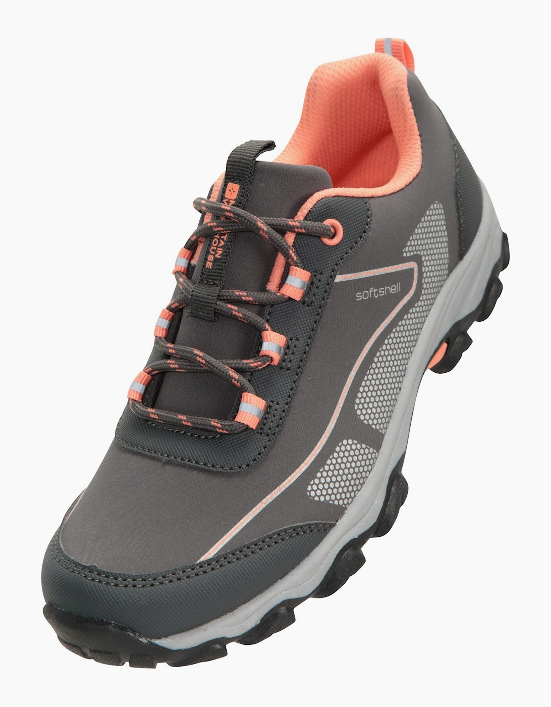 Mountain Warehouse Light/Grey Kids Softshell Walking Shoes - 12 Uk Child - 50% Textile/50% Synthetic - Image 2