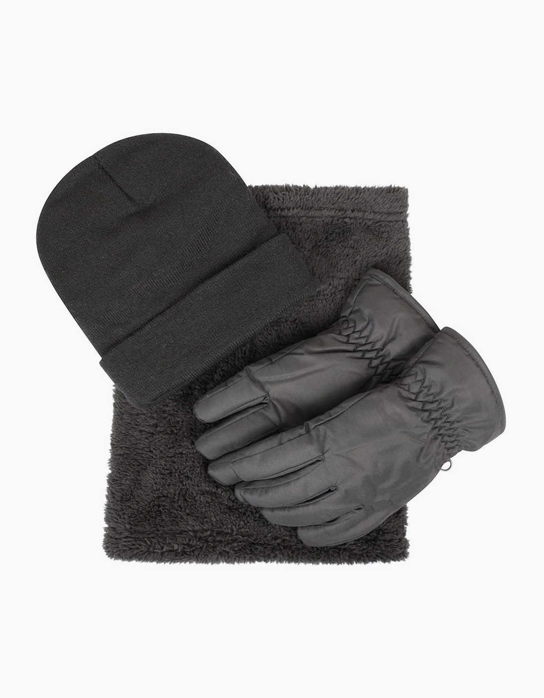 Mountain Warehouse Childrens/Kids Accessories Set (Pack of 3) - Grey - Size: 6 years/5 years