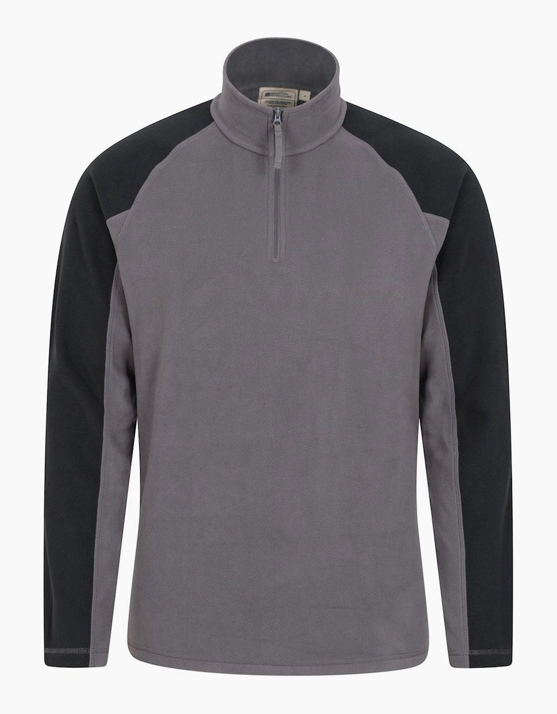 Mountain Warehouse Men's Grey Ashbourne Ii Half Zip Fleece Top - Size: 4XL
