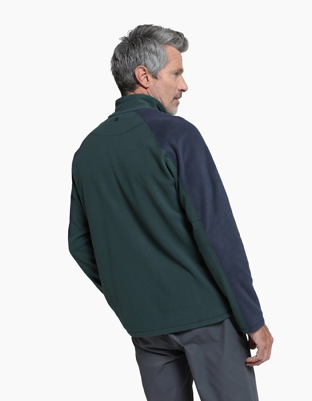 Mountain Warehouse Men's Green Ashbourne Ii Half Zip Fleece Top - Size: 4XL