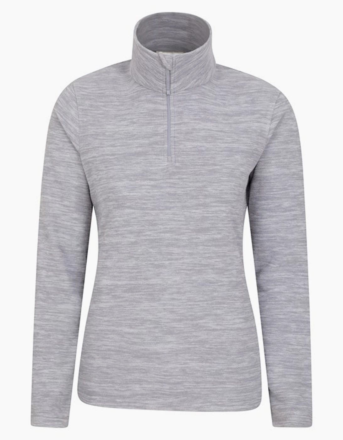 Mountain Warehouse Women's Grey / Snowdon Melange Fleece Top - Size: 12