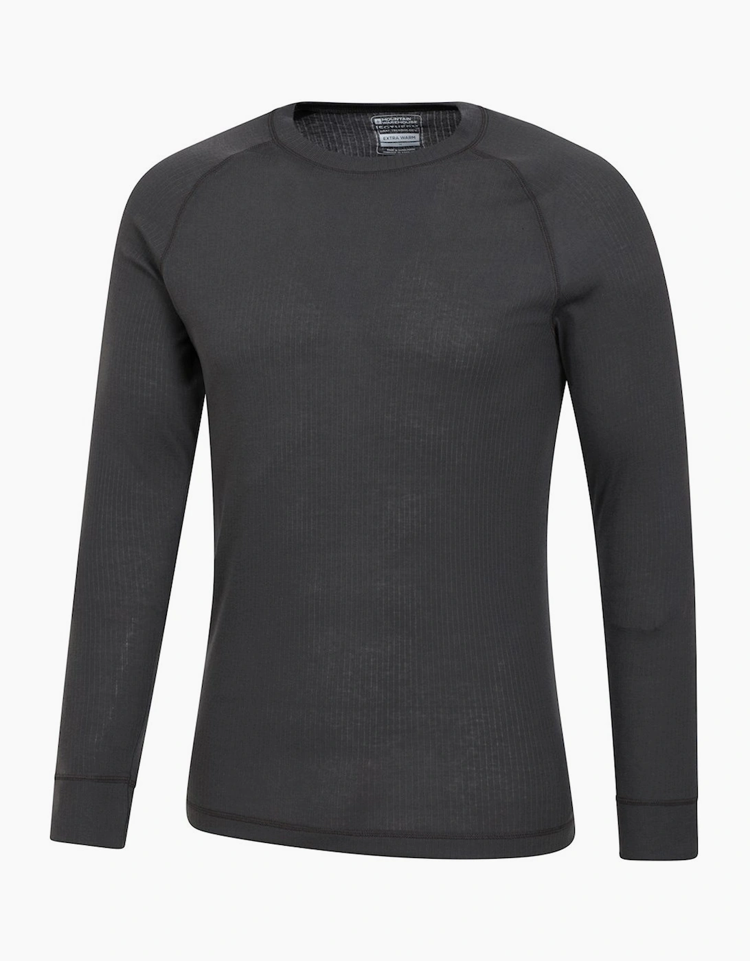 Mountain Warehouse Men's Grey Talus Round Neck Long-Sleeved Thermal Top - Size: 48