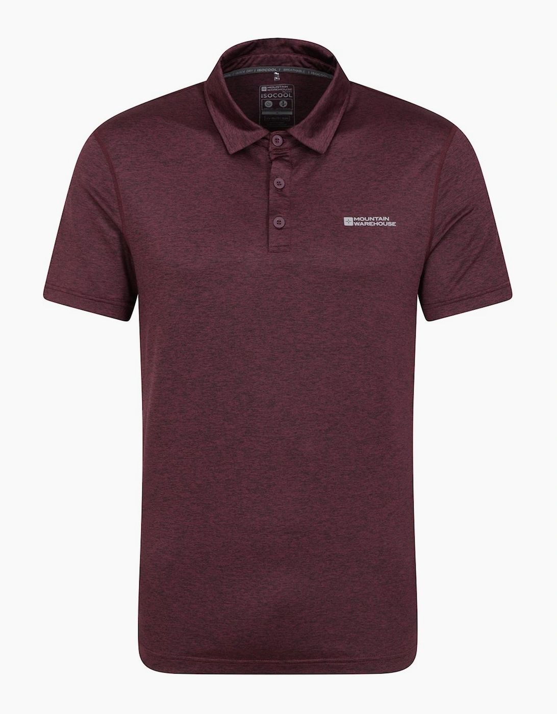 Mountain Warehouse Men's Red Deuce Isocool Polo Shirt - Size: 46