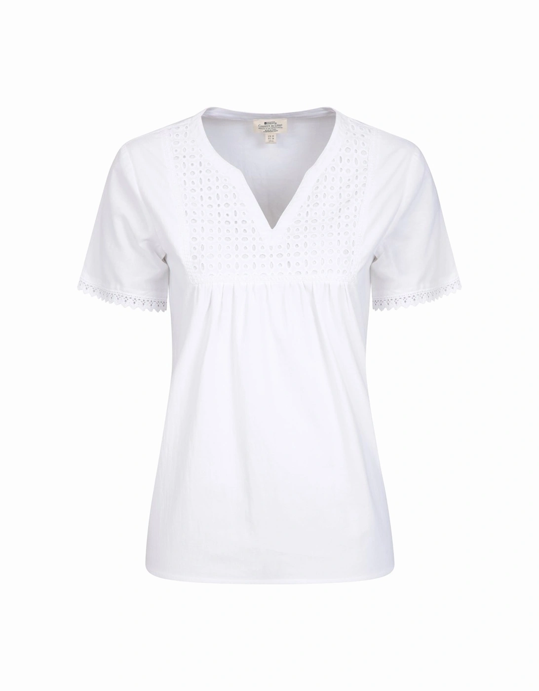 Womens/Ladies Paris Embroidered Top, 6 of 5