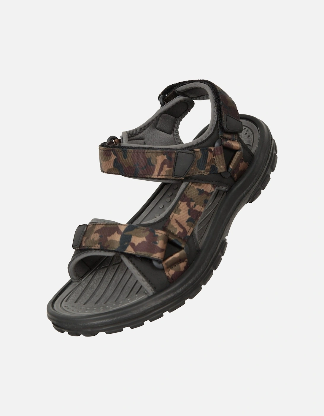 Mountain Warehouse Men's Green Crete Camo Sandals - Size: 10