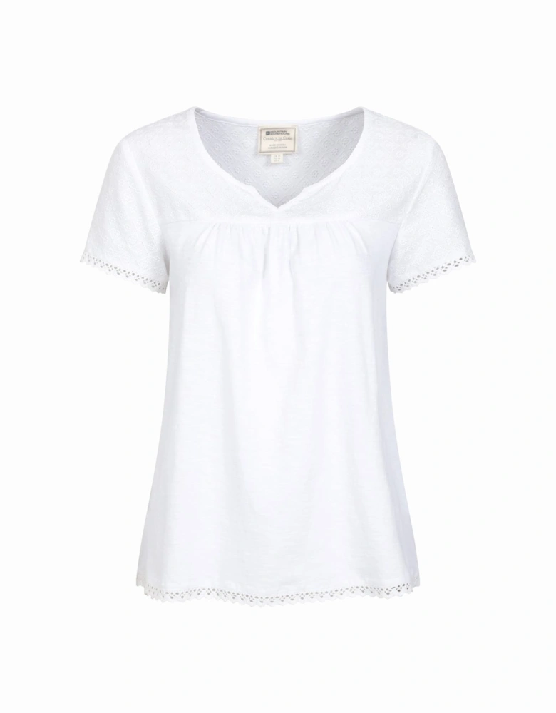 Womens/Ladies Naples Embroidered Top