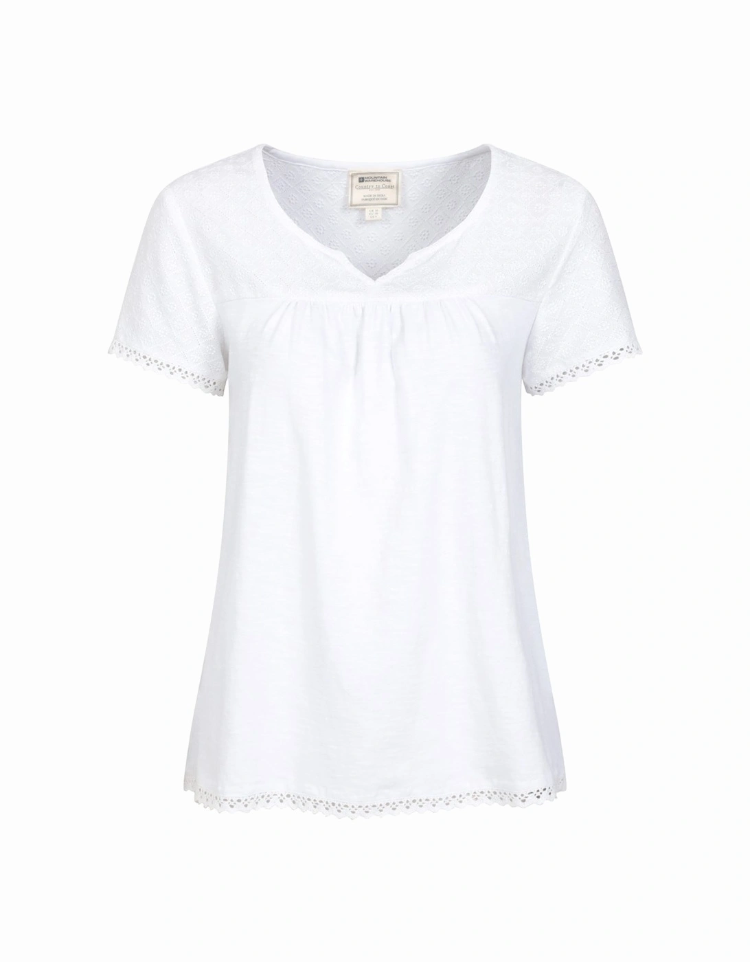 Womens/Ladies Naples Embroidered Top, 5 of 4