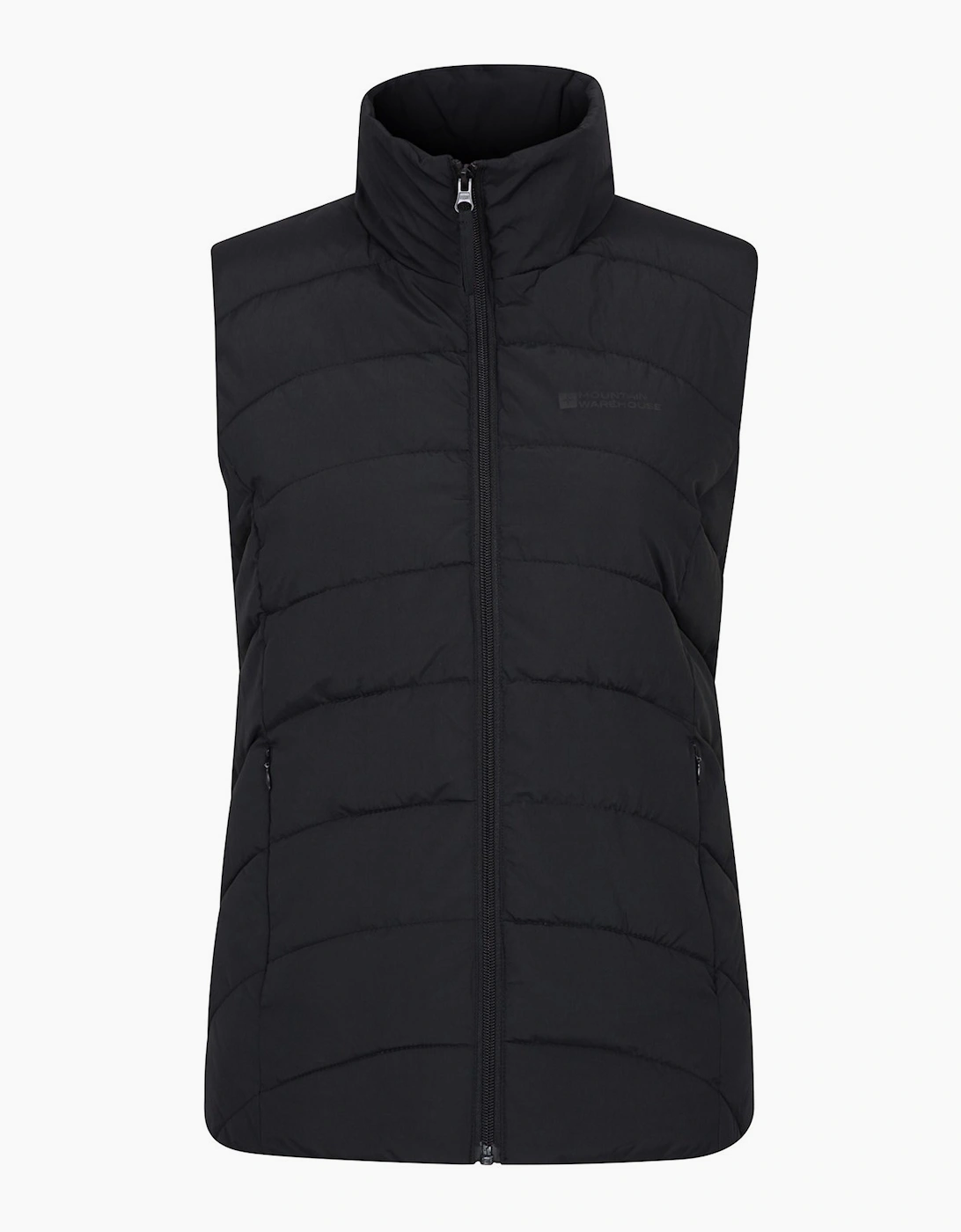 Mountain Warehouse Women's Black / Opal Padded Gilet - Size 16