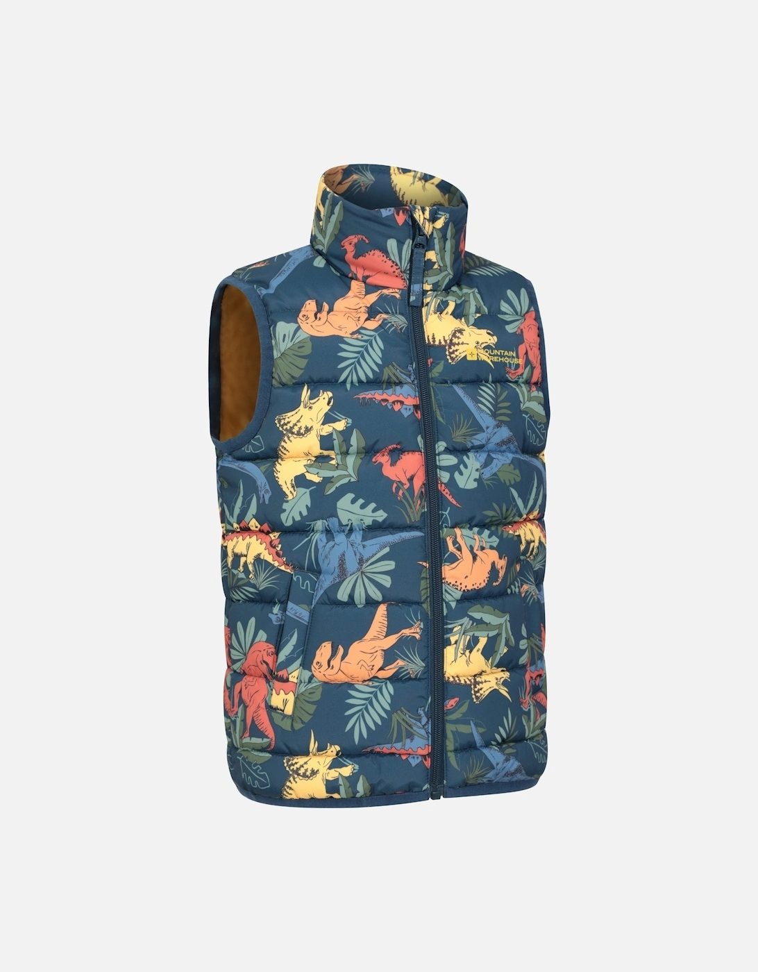Mountain Warehouse Childrens/Kids Rocko Dinosaur Padded Gilet