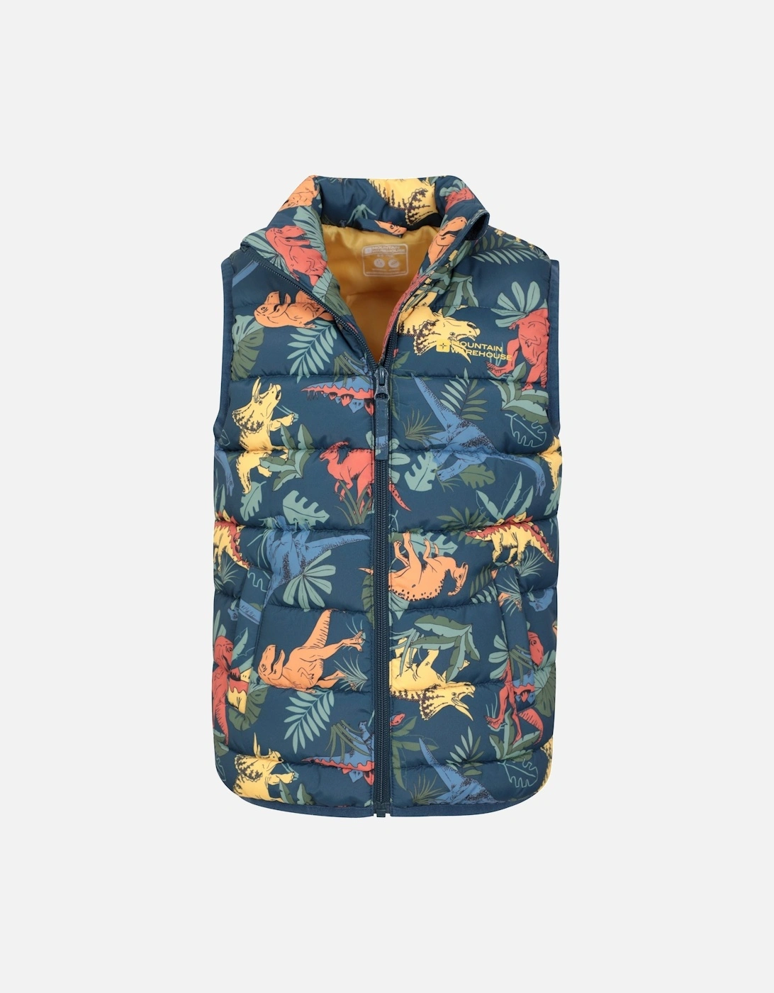 Mountain Warehouse Childrens/Kids Rocko Dinosaur Padded Gilet