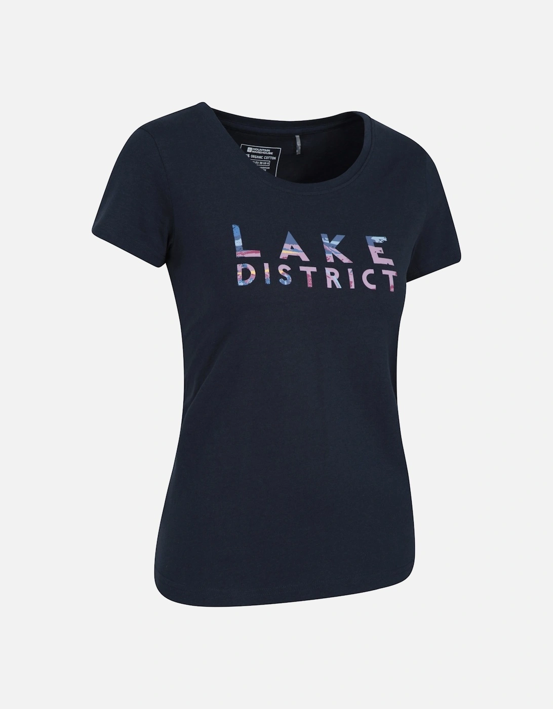 Womens/Ladies Lake District Printed Organic T-Shirt