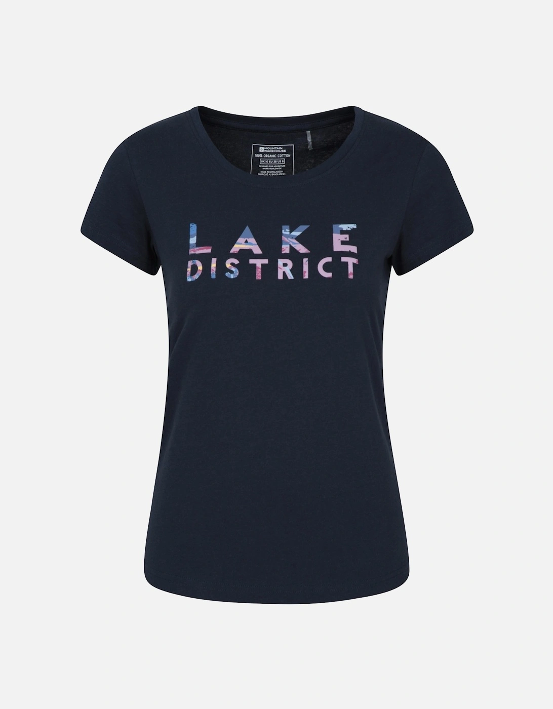Womens/Ladies Lake District Printed Organic T-Shirt, 6 of 5