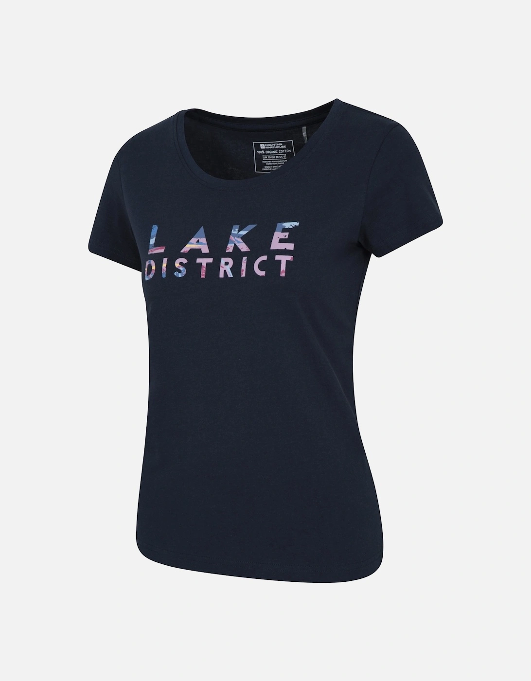 Womens/Ladies Lake District Printed Organic T-Shirt